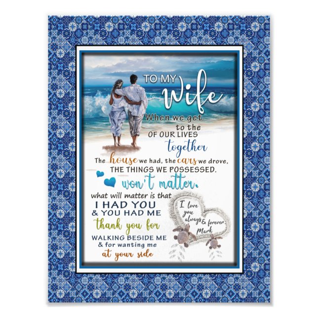 Impression Photo Amateurs de femmes | À Ma Femme Je T'Aime Toujours (Devant)