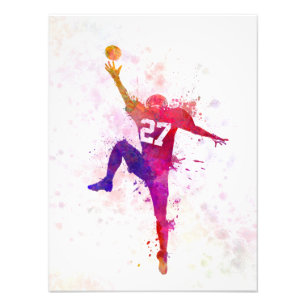 Impression Photo american football player man catching receiving