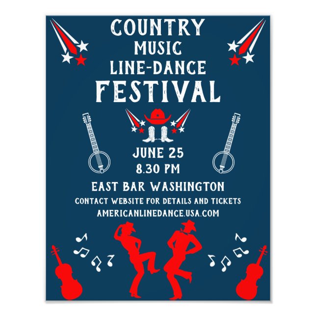 Impression Photo American Line Dancing Festival Et Fête (Devant)