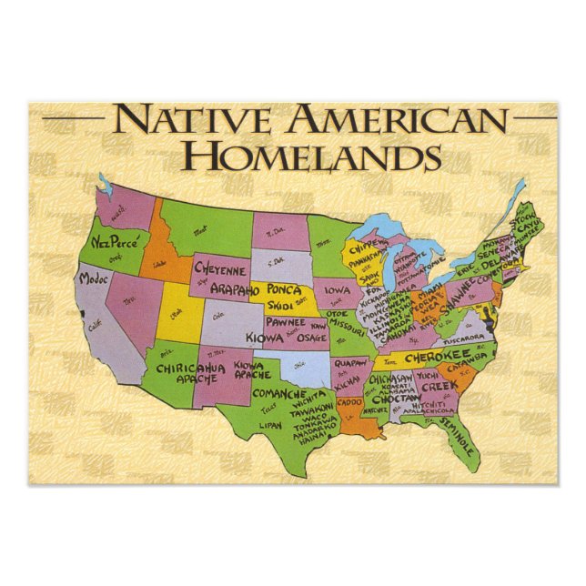 Impression Photo Amérindien (Devant)