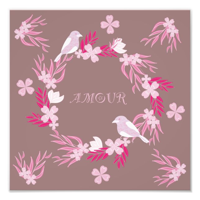Impression Photo amour des oiseaux (Devant)