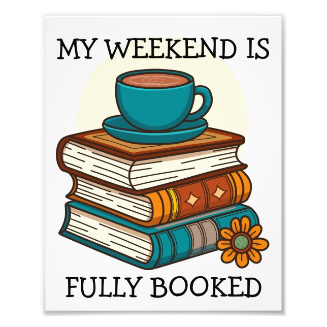 Impression Photo Amoureux de livres week-end complet (Devant)