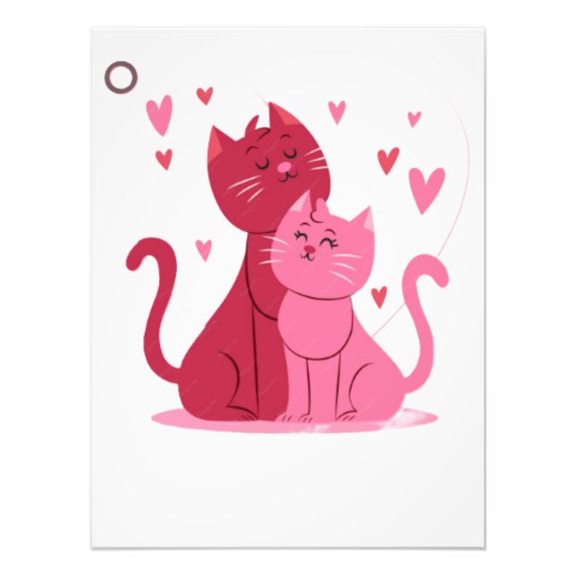 Impression Photo Amoureux des chats (Devant)
