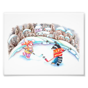 Impression Photo Amusement de hockey