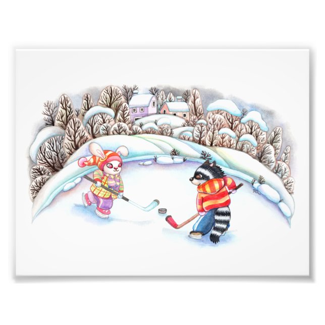 Impression Photo Amusement de hockey (Devant)