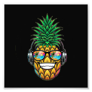 Impression Photo ananas avec lunettes