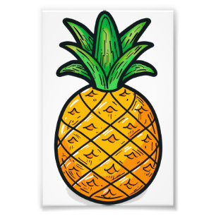 Impression Photo Ananas tropical : Saveur de l'été