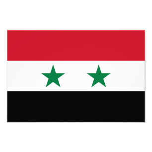 Impression Photo Ancien drapeau de Syrie