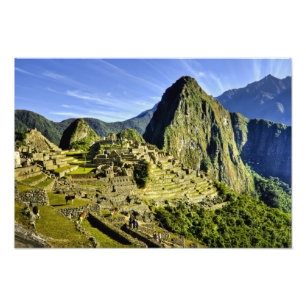 Impression Photo Ancien Machu Picchu, dernier refuge du
