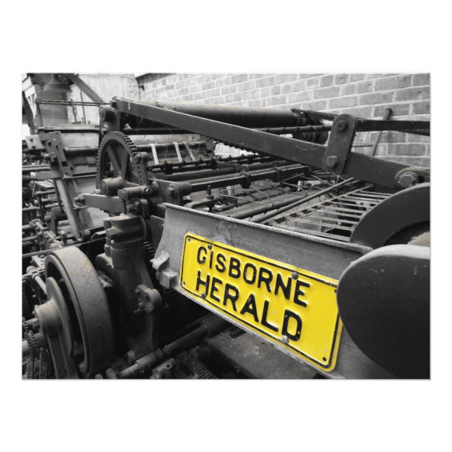 Impression Photo ancienne presse d'impression (Devant)