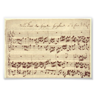 Impression Photo Anciennes Notes de Musique - Partition de Musique