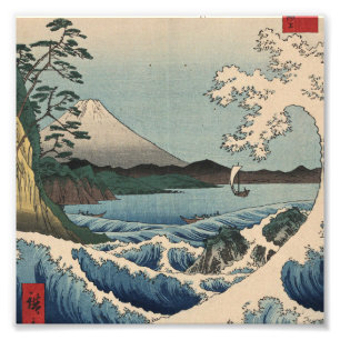 Impression Photo Ando Hiroshige - Sea at Satta dans la province du 