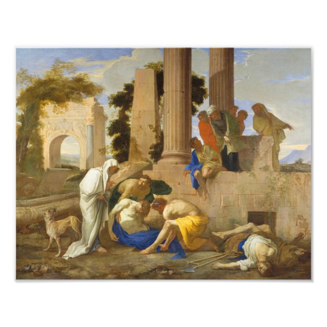 Impression Photo Andrea di Lione - Tobit enterrer les morts (Devant)