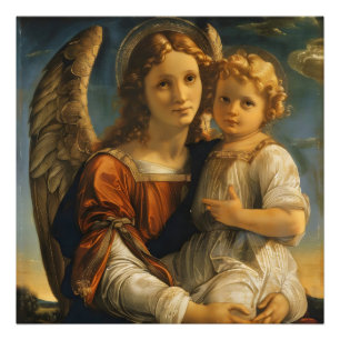 Impression Photo Ange et bébé Jésus