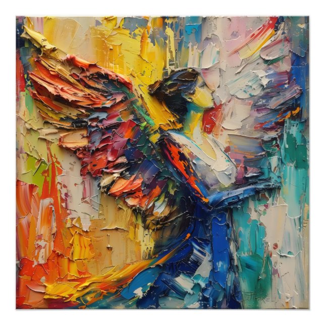 Impression Photo Ange Gardien Abstrait (Devant)