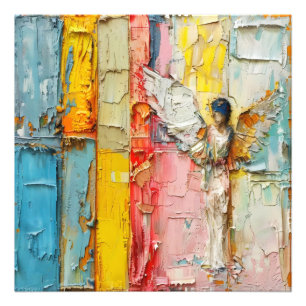 Impression Photo Angel Abstrait coloré