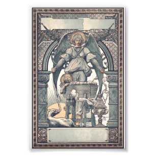 Impression Photo Anges gardiens avec l'enfant Jésus