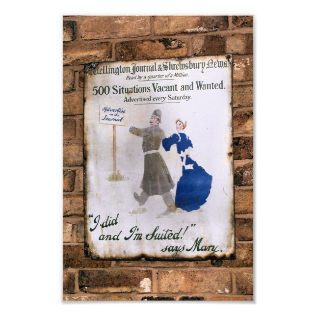 IMPRESSION PHOTO ANGLETERRE VICTORIENNE (Devant)