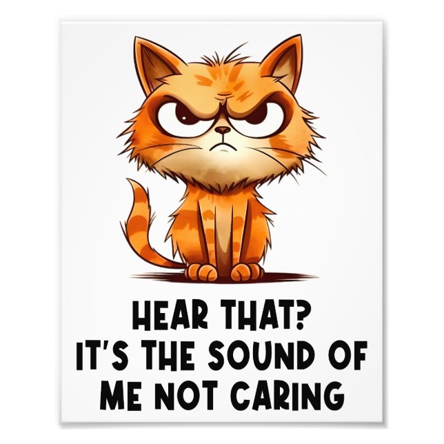 Impression Photo Angry Stress Chat Funny Stress Meme pour Amoureux  (Devant)