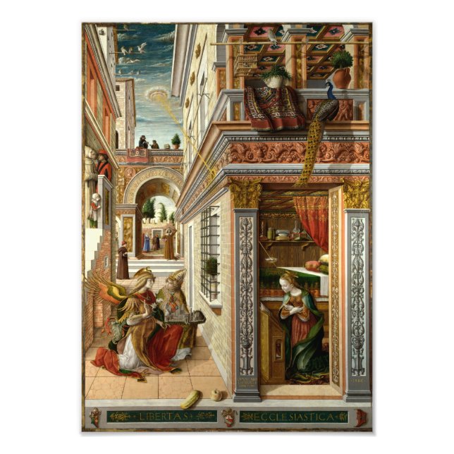 Impression Photo Annonciation avec saint Emidius, 1486 (Devant)