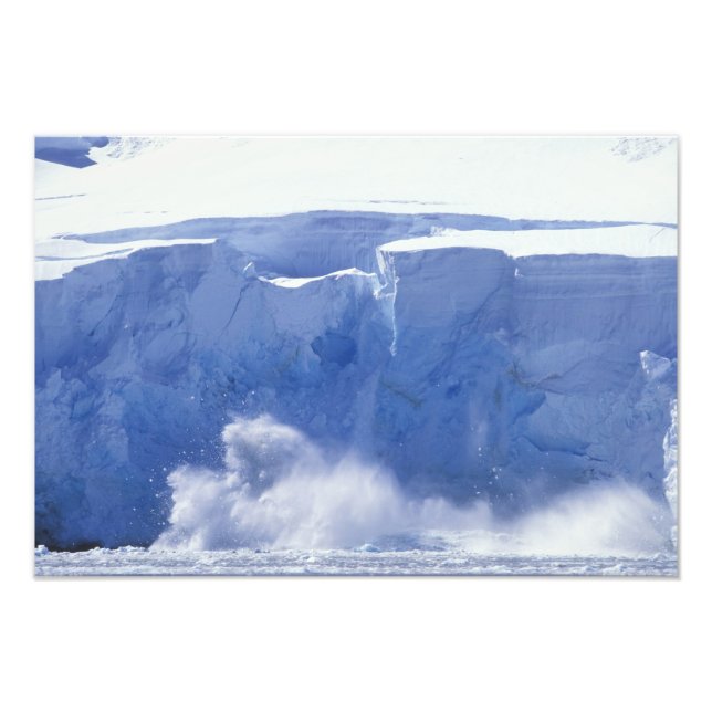 Impression Photo Antarctique, baie du Paradis, Formes de vagues mas (Devant)