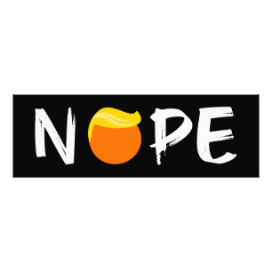 Impression Photo Anti-Trump - Édition Nope II