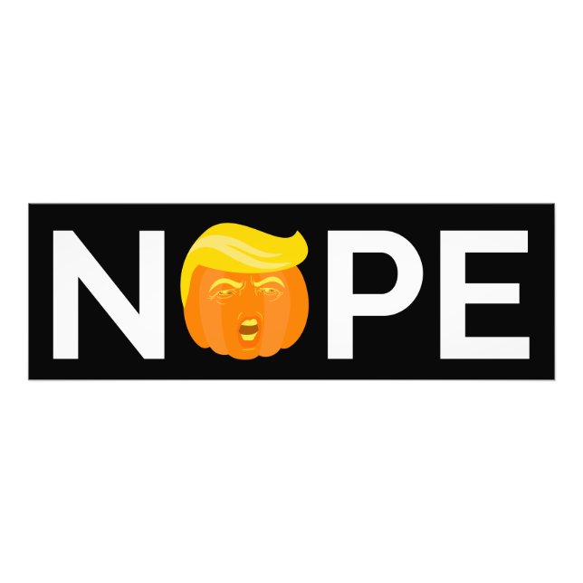 Impression Photo Anti-Trump - Nope Halloween Edition I (Devant)
