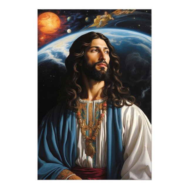 Impression Photo *~* AP50 Univers Imaginaire avec la planète Terre (Devant)