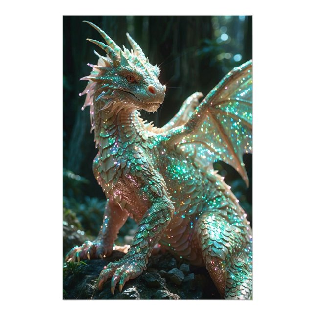 Impression Photo *~* AP88 Magical Imaginaire Dragon Wall Artwork 4 (Devant)