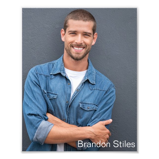 Impression Photo Appels de casting - Têtes - Fond perdu 8x10 Texte  (Devant)