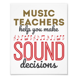 Impression Photo Appréciation de l'enseignant de musique Cadeau déc