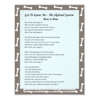 Impression Photo Apprenez À Me Connaître - Science, Système Squelet