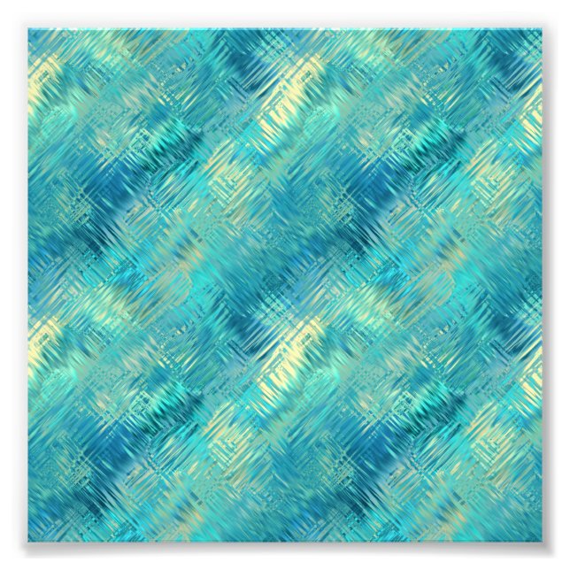 Impression Photo Aquamarine Blue Crystal Gel Texture (Devant)