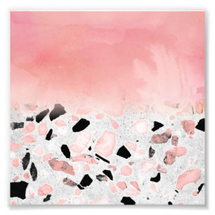 Impression Photo Aquarelle abstraite moderne et design en marbre