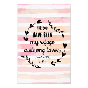 Impression Photo Aquarelle Bible Journalisation Psaumes Citation Ch