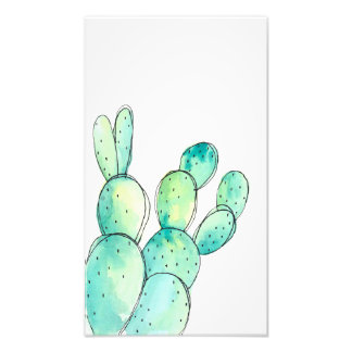 Impression Photo Aquarelle Cactus