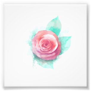 Impression Photo Aquarelle_Rose