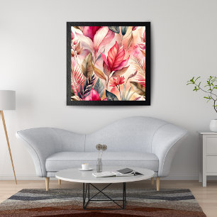 Impression Photo Aquarelle vive Motif floral
