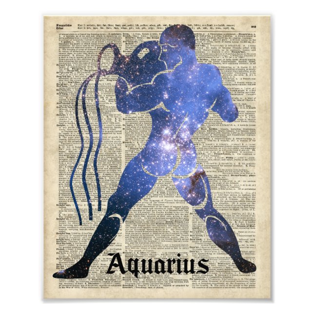 Impression Photo Aquarius Water Zodiac Se connecter sur la page de  (Devant)