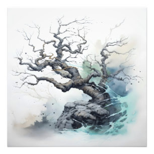 Impression Photo Arbre bleu Abstrait