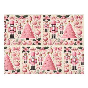 Impression Photo Arbre de Noël Casse-Noisette Rose