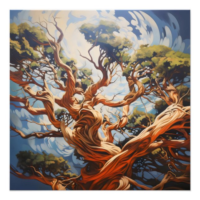 Impression Photo Arbre naturel Abstrait (Devant)