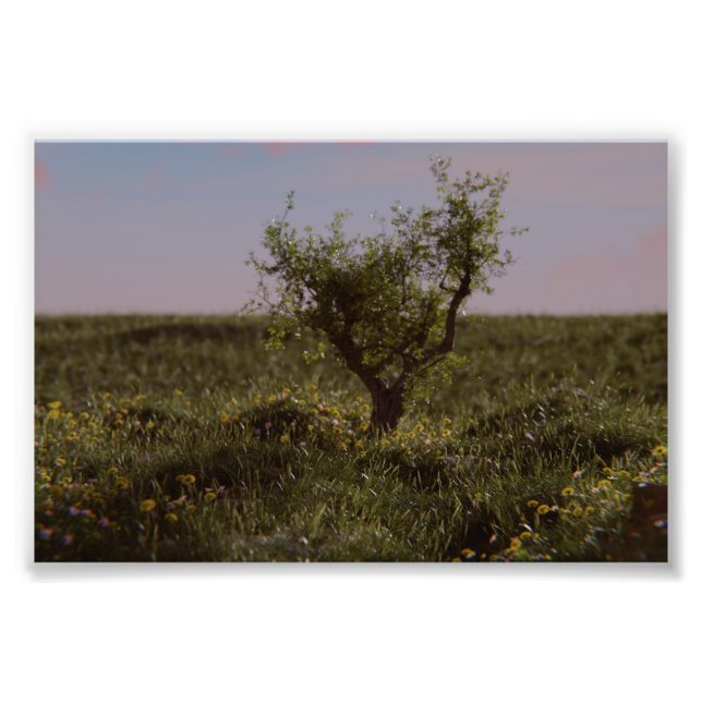 Impression Photo Arbre Solitaire (Devant)
