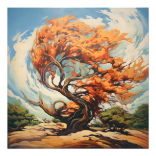 Impression Photo Arbre tordu Abstrait monde