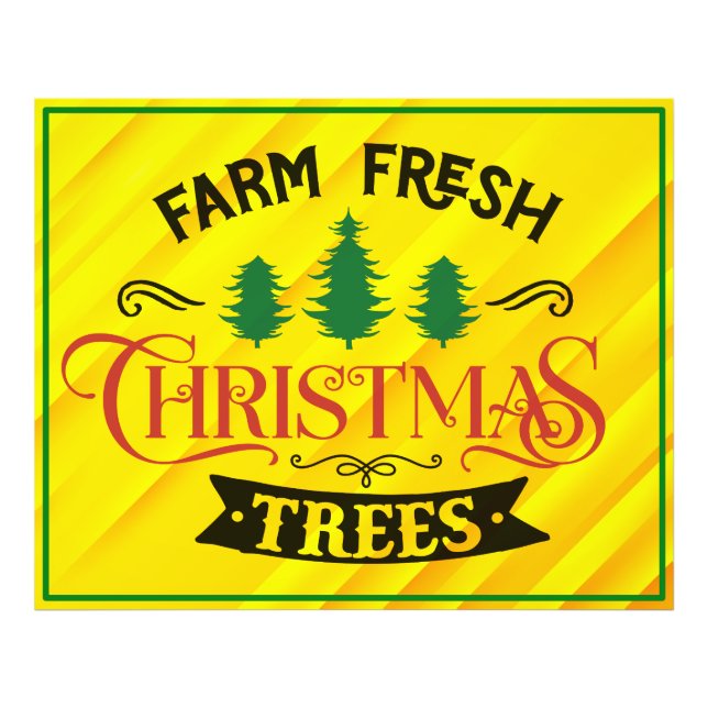 Impression Photo Arbres de Noël frais de ferme Design-54394 (Devant)