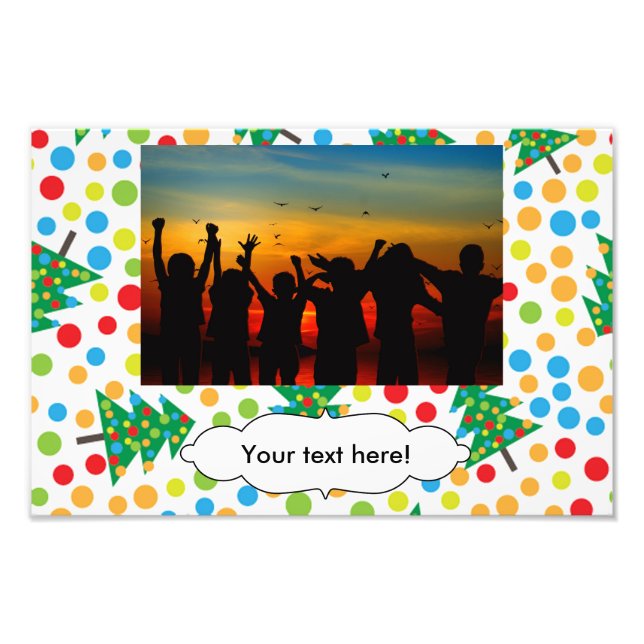 Impression Photo Arbres de Noël motif (Devant)