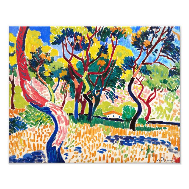 Impression Photo Arbres en Collioure | Andre Derain | (Devant)