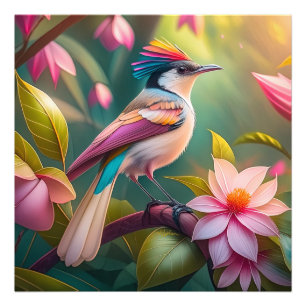 Impression Photo Arc en arc-en-ciel Jay Imaginaire Bird