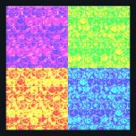 Impression Photo Arc en ciel bulle envelopper pop art<br><div class="desc">Motif d'enveloppement de bulle d'art pop en couleurs arc-en-ciel</div>