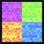 Impression Photo Arc en ciel bulle envelopper pop art<br><div class="desc">Motif d'enveloppement de bulle d'art pop en couleurs arc-en-ciel</div>